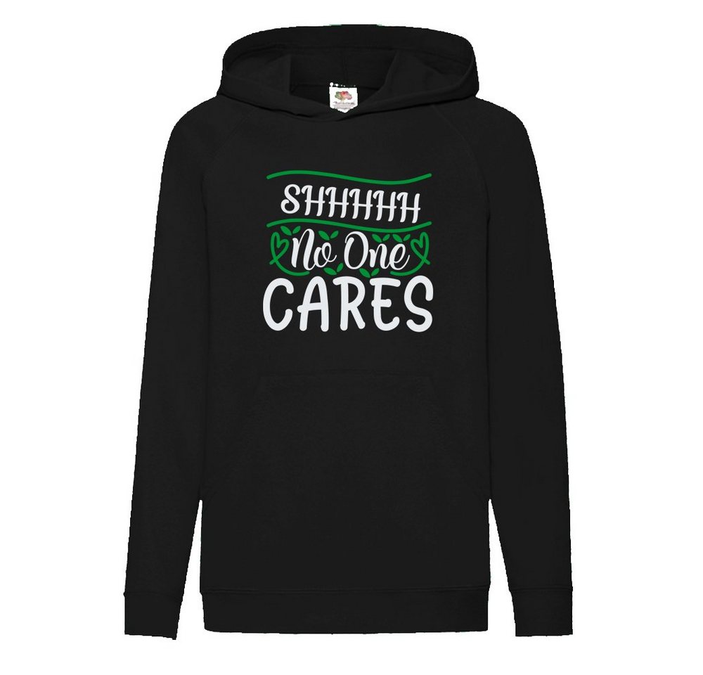 G-graphics Hoodie Shhhhh – no one cares Kinder Hoodie / Kapuzenpullover, Mit Spruch / Sprüche / Print / Motiv von G-graphics