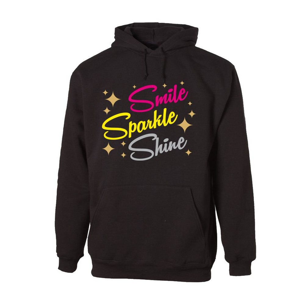 G-graphics Hoodie Smile Sparkle Shine mit trendigem Frontprint, Aufdruck auf der Vorderseite, Spruch/Sprüche/Print/Motiv, für jung & alt von G-graphics