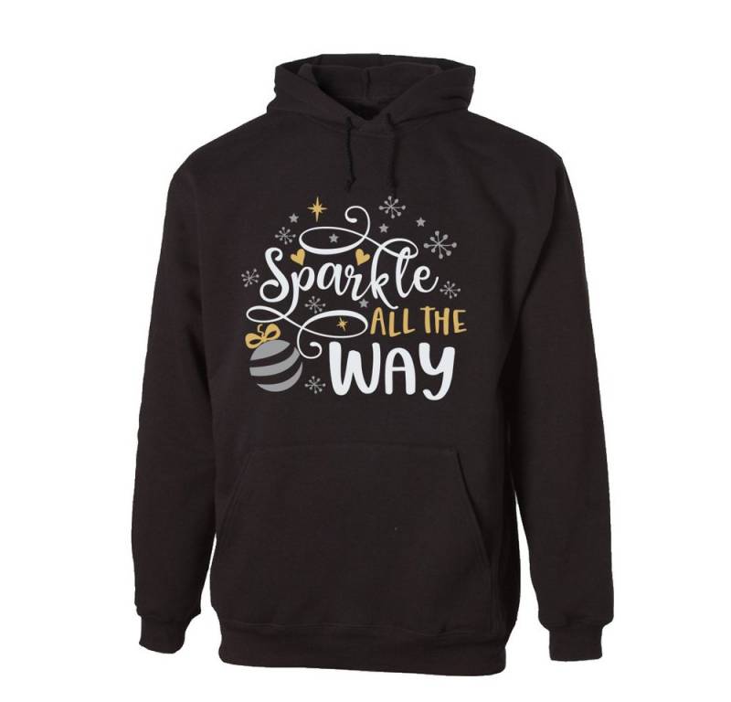 G-graphics Hoodie Sparkle all the way Unisex mit trendigem Frontprint mit Weihnachtsmotiv von G-graphics