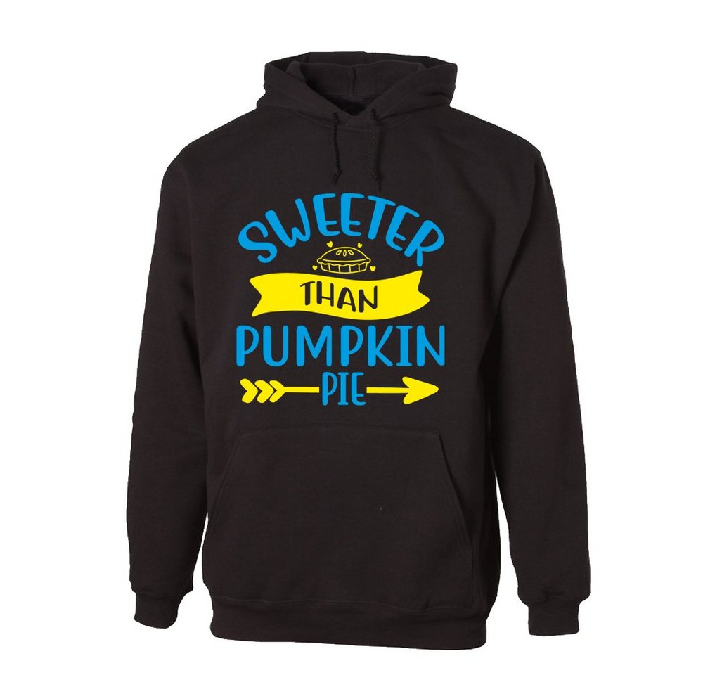 G-graphics Hoodie Sweeter than Pumpkin Pie mit trendigem Frontprint, Aufdruck auf der Vorderseite, Spruch/Sprüche/Print/Motiv, für jung & alt von G-graphics