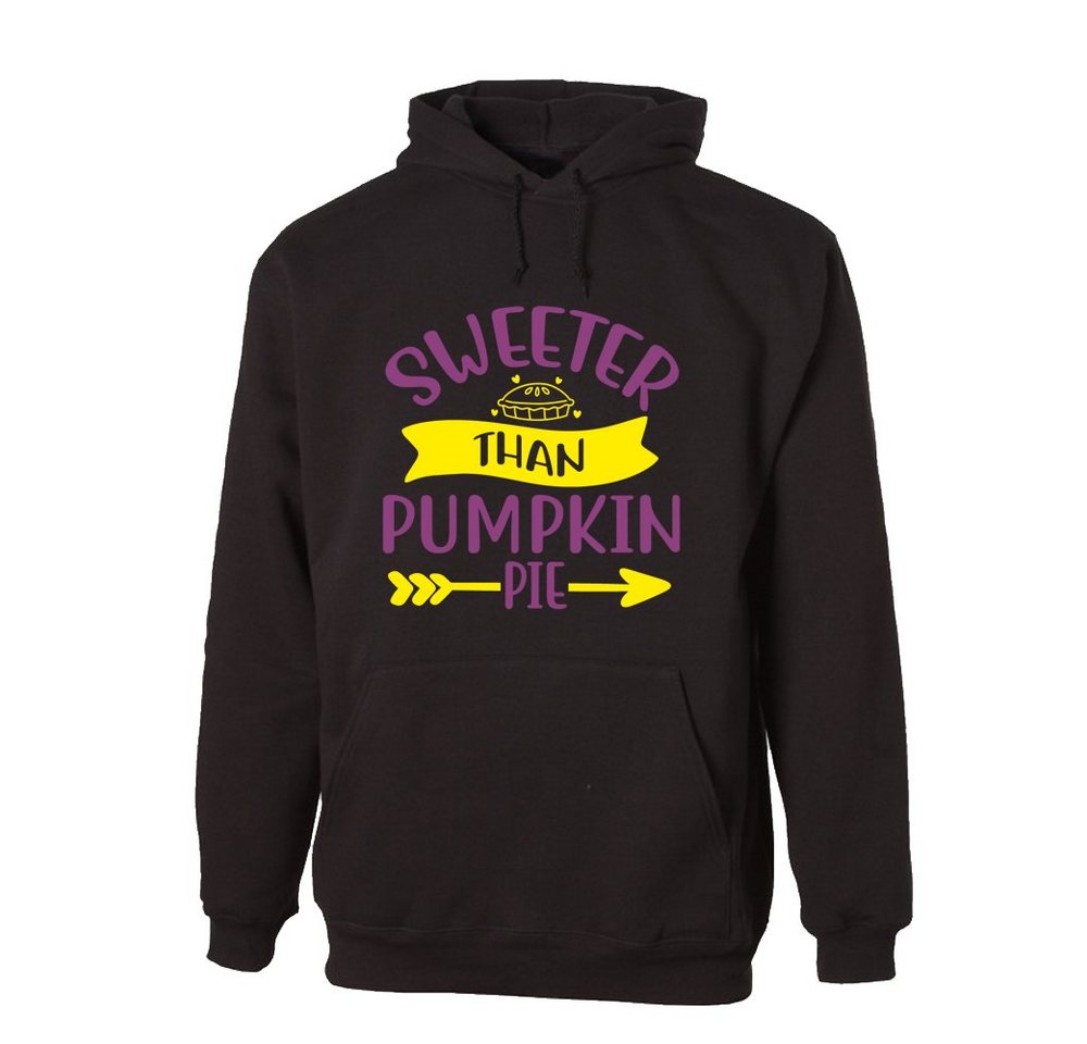 G-graphics Hoodie Sweeter than Pumpkin Pie mit trendigem Frontprint, Aufdruck auf der Vorderseite, Spruch/Sprüche/Print/Motiv, für jung & alt von G-graphics