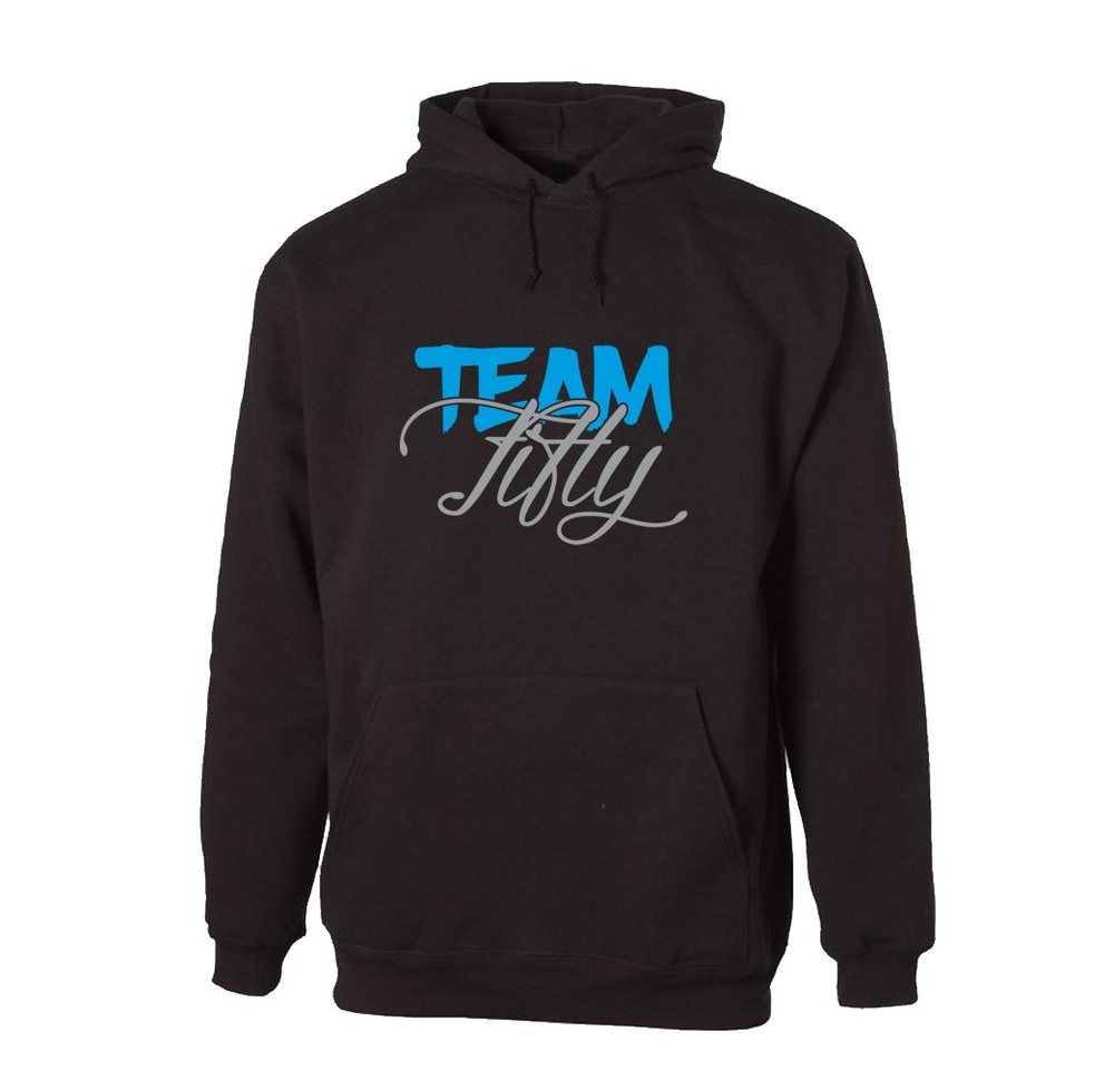 G-graphics Hoodie Team Fifty mit trendigem Frontprint, Aufdruck auf der Vorderseite, Spruch/Sprüche/Print/Motiv, zum 50ten Geburtstag von G-graphics