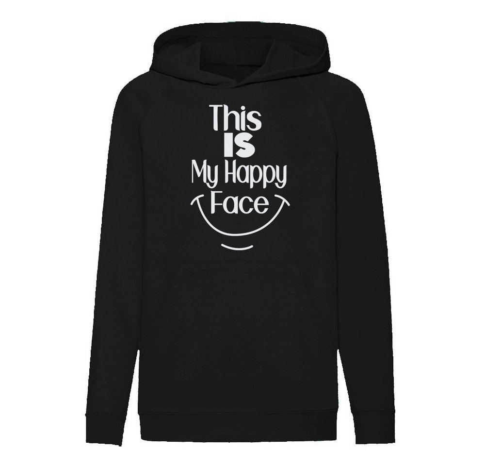 G-graphics Hoodie This is my happy face Kinder Hoodie / Kapuzenpullover, Mit Spruch / Sprüche / Print / Motiv von G-graphics