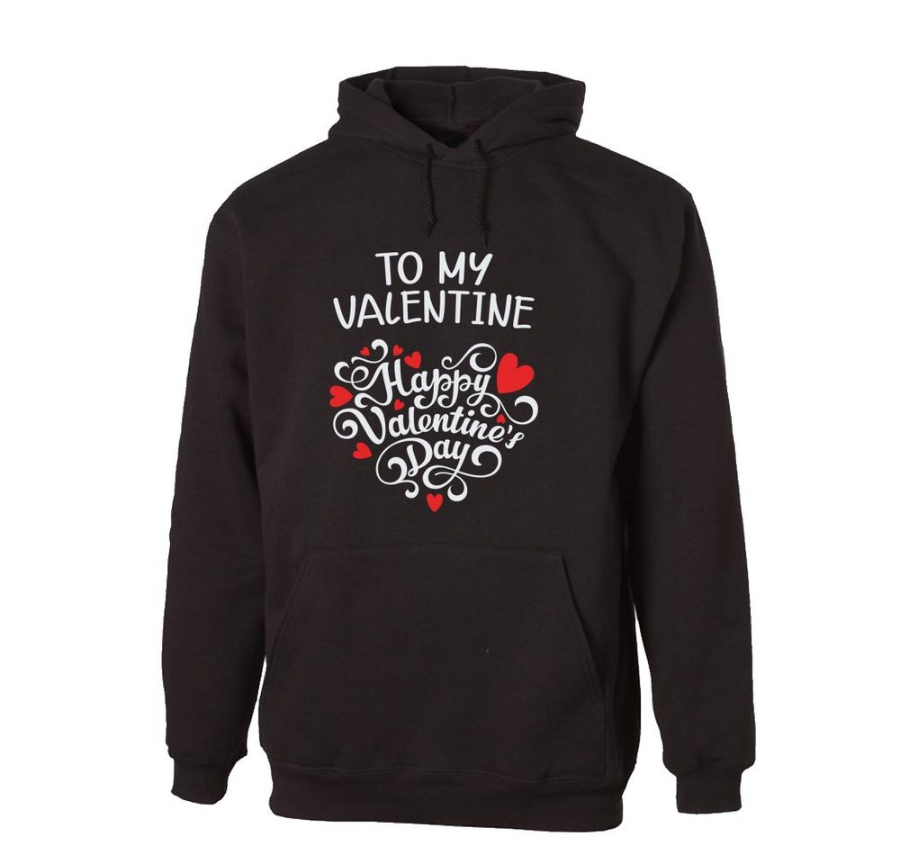 G-graphics Hoodie To my Valentine – Happy Valentine´s Day mit trendigem Frontprint, Aufdruck auf der Vorderseite, Spruch/Sprüche/Print/Motiv, für jung & alt von G-graphics