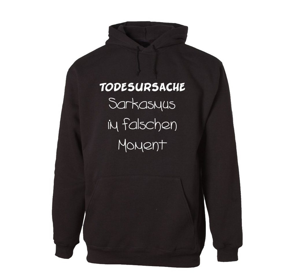 G-graphics Hoodie Todesursache – Sarkasmus im falschen Moment mit trendigem Frontprint, Aufdruck auf der Vorderseite, Spruch/Sprüche/Print/Motiv, für jung & alt von G-graphics