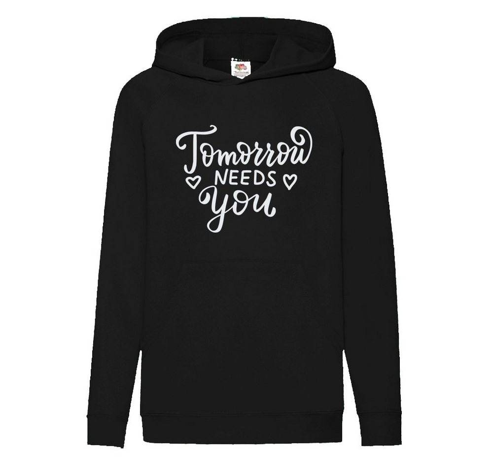 G-graphics Hoodie Tomorrow needs you Kinder Hoodie / Kapuzenpullover, Mit Spruch / Sprüche / Print / Motiv von G-graphics