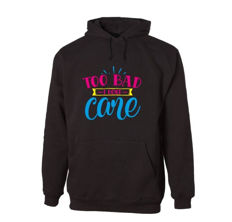 G-graphics Hoodie Too Bad – I don´t care mit trendigem Frontprint mit Spruch von G-graphics