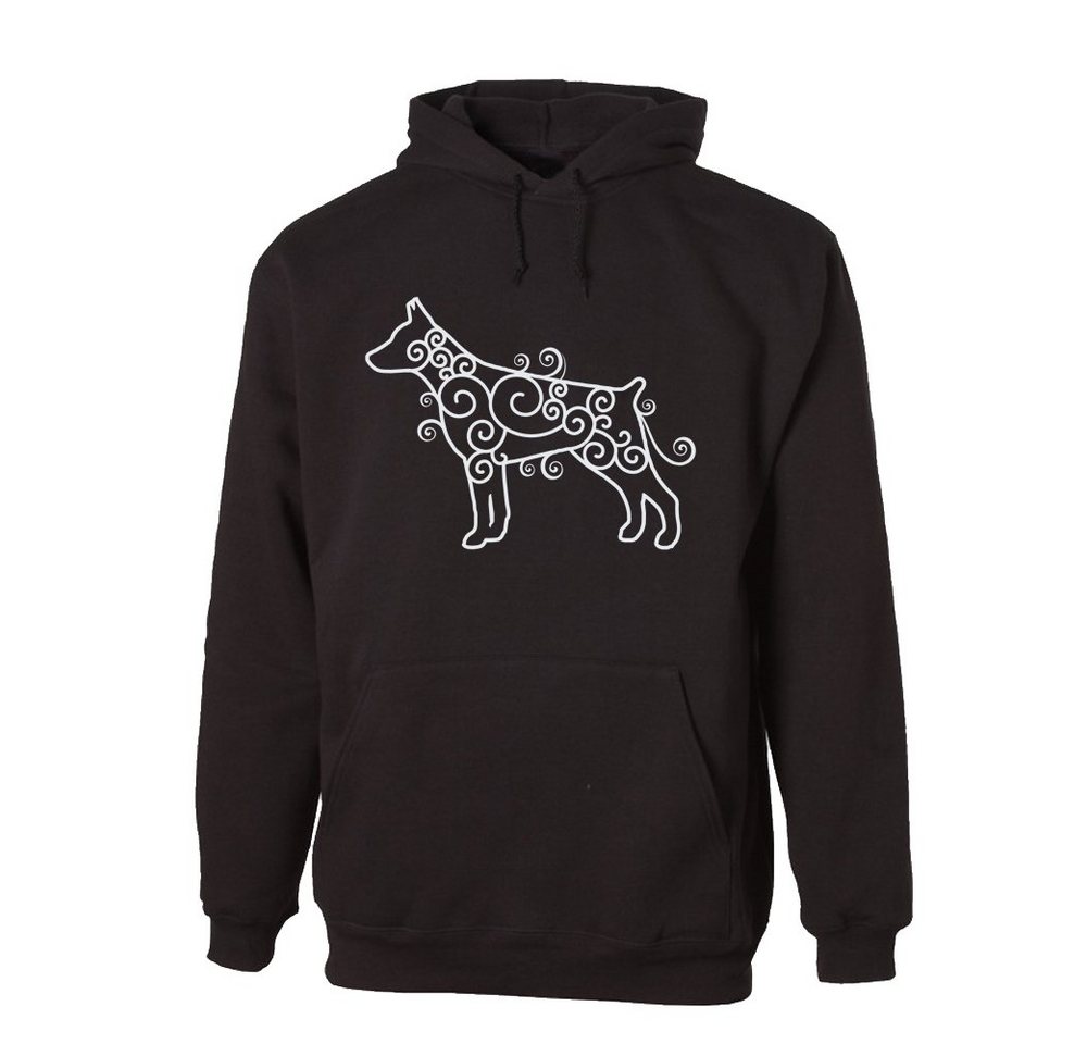 G-graphics Hoodie Tribalhund Unisex mit trendigem Frontprint mit Motiv für Hundeliebhaber von G-graphics
