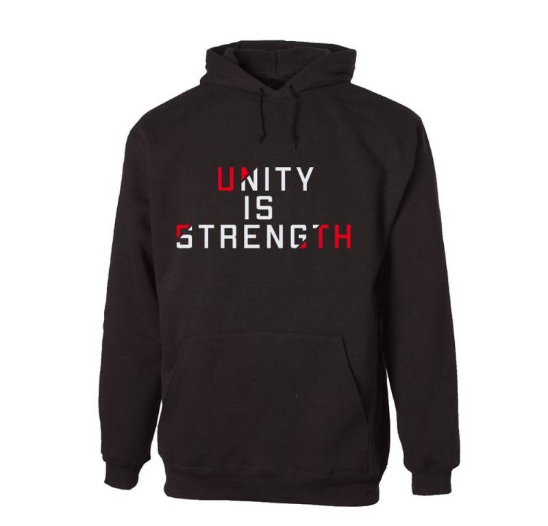 G-graphics Hoodie Unity is strength Unisex mit trendigem Frontprint mit Spruch von G-graphics