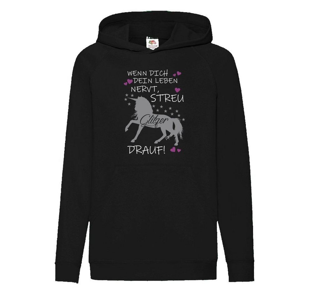 G-graphics Hoodie Wenn Dich Dein Leben nervt, streu Glitzer drauf Mit Spruch / Sprüche / Print / Motiv von G-graphics