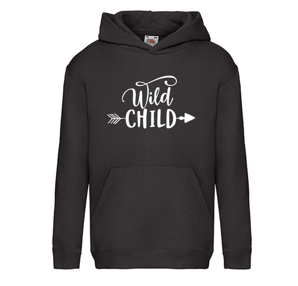 G-graphics Hoodie Wild Child Kinder Hoodie / Kapuzenpullover mit Statement / Spruch als Frontprint von G-graphics