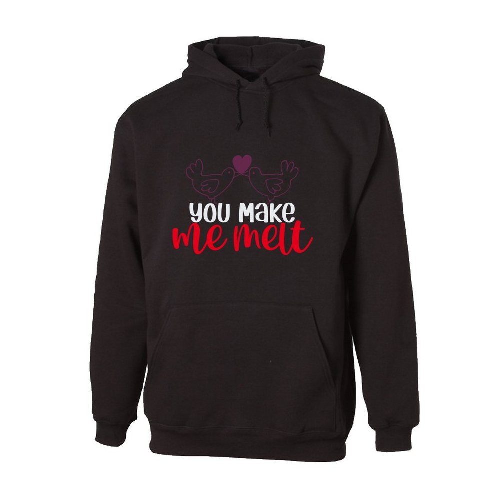 G-graphics Hoodie You make me melt mit trendigem Frontprint, Aufdruck auf der Vorderseite, Spruch/Sprüche/Print/Motiv, für jung & alt von G-graphics