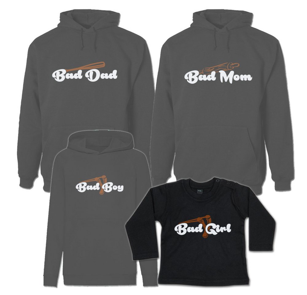 G-graphics Kapuzenpullover Bad Family (Familienset, Einzelteile zum selbst zusammenstellen) Kinder & Erwachsenen-Hoodie & Baby Sweater von G-graphics