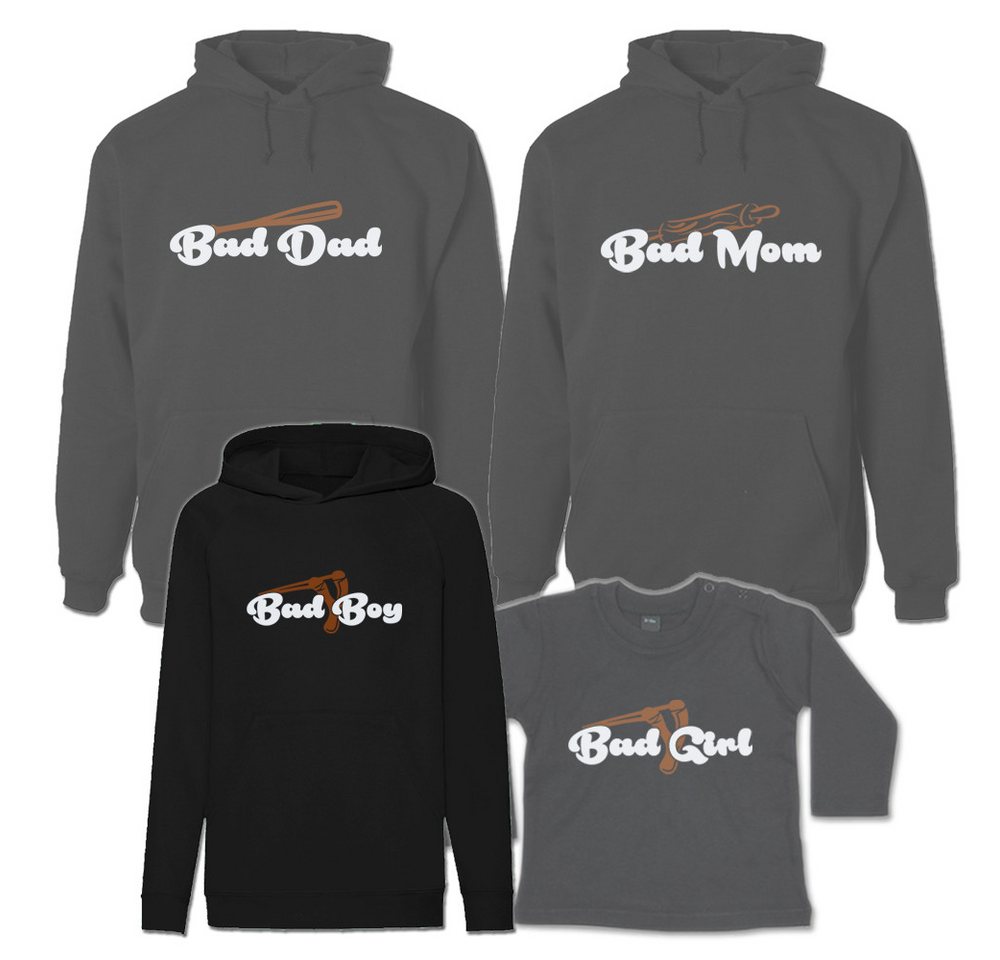 G-graphics Kapuzenpullover Bad Family (Familienset, Einzelteile zum selbst zusammenstellen) Kinder & Erwachsenen-Hoodie & Baby Sweater von G-graphics