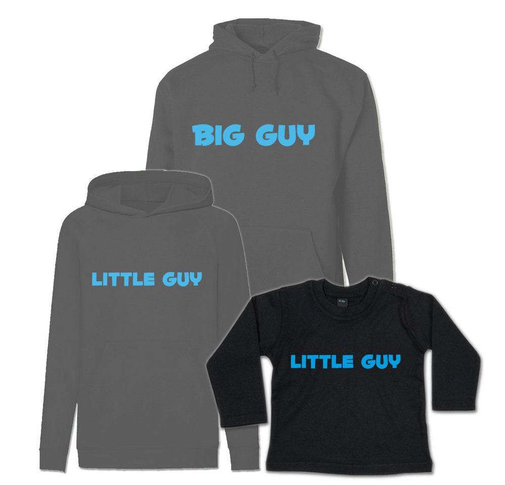 G-graphics Kapuzenpullover Big Guy & Little Guy (Familienset, Einzelteile zum selbst zusammenstellen) Kinder & Erwachsenen-Hoodie & Baby Sweater von G-graphics