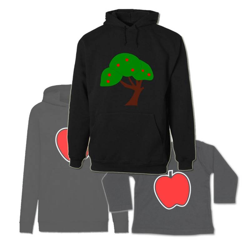 G-graphics Kapuzenpullover Der Apfel fällt nicht weit vom Stamm (Familienset, Einzelteile zum selbst zusammenstellen) Kinder & Erwachsenen-Hoodie & Baby Sweater von G-graphics