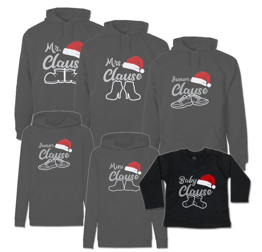 G-graphics Kapuzenpullover Familie Clause (Familienset, Einzelteile zum selbst zusammenstellen) Kinder & Erwachsenen-Hoodie & Baby Sweater von G-graphics