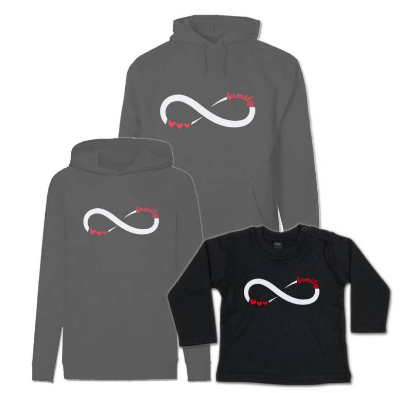 G-graphics Kapuzenpullover Infinity Family (Familienset, Einzelteile zum selbst zusammenstellen) Kinder & Erwachsenen-Hoodie & Baby Sweater von G-graphics