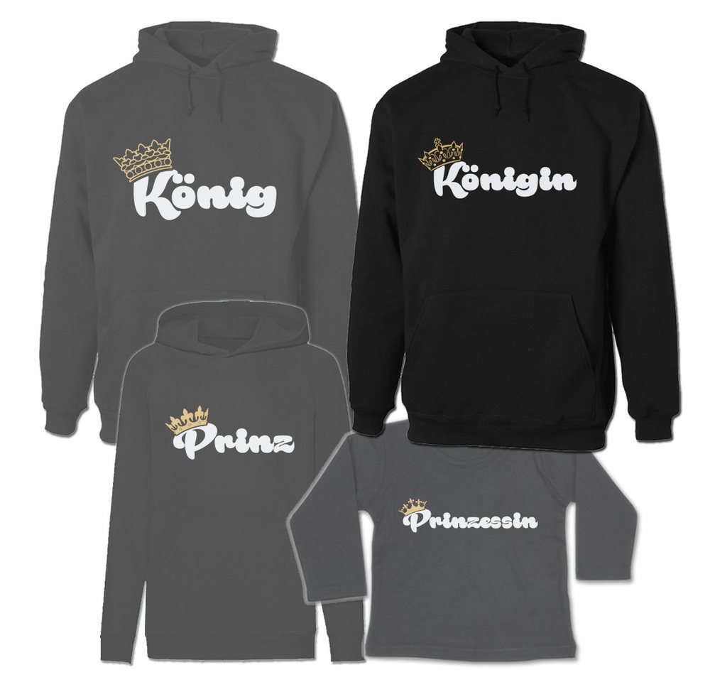 G-graphics Kapuzenpullover Königsfamilie (Familienset, Einzelteile zum selbst zusammenstellen) Kinder & Erwachsenen-Hoodie & Baby Sweater von G-graphics