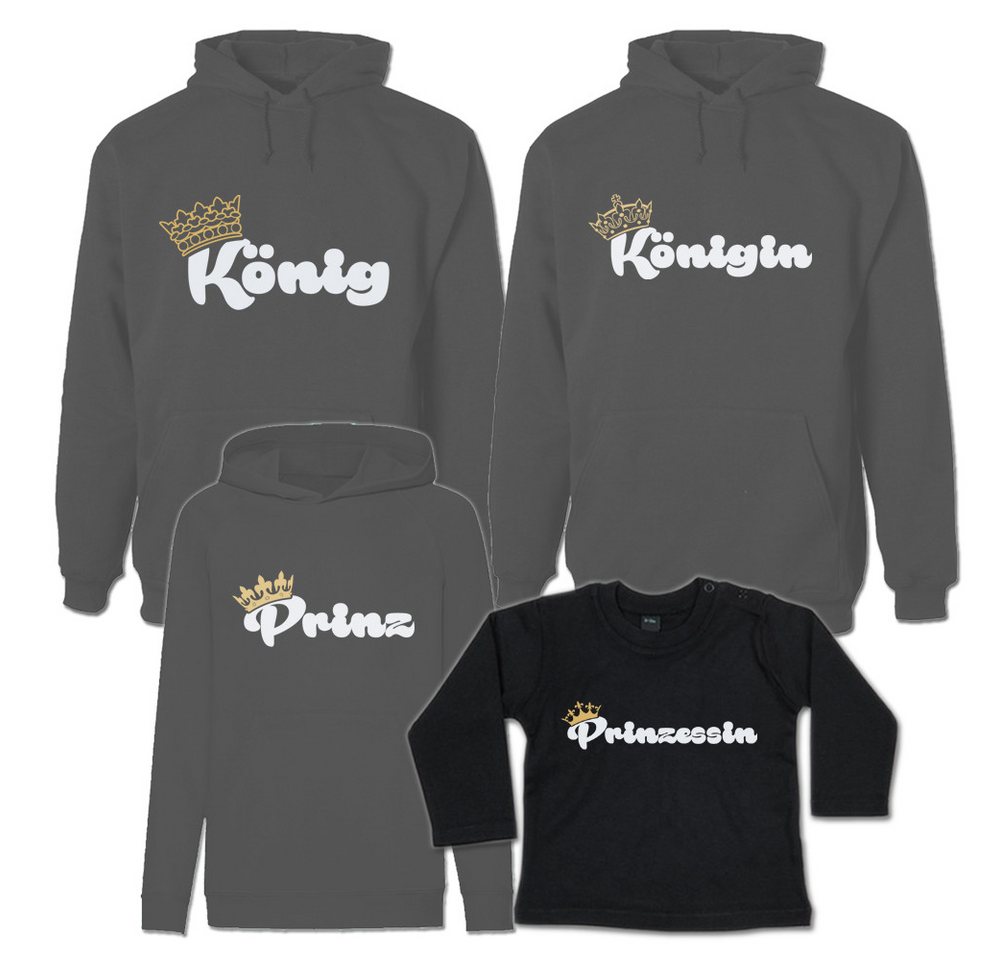 G-graphics Kapuzenpullover Königsfamilie (Familienset, Einzelteile zum selbst zusammenstellen) Kinder & Erwachsenen-Hoodie & Baby Sweater von G-graphics