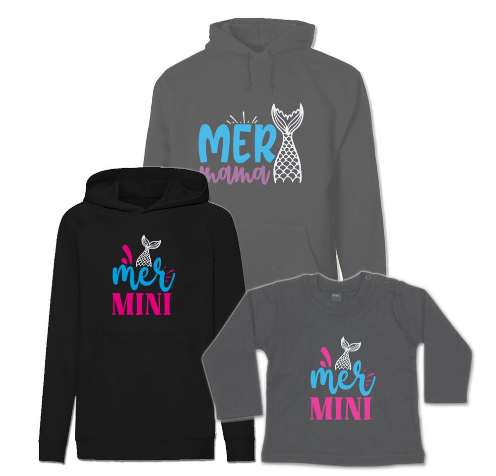 G-graphics Kapuzenpullover Mer Mama & Mer Mini (Familienset, Einzelteile zum selbst zusammenstellen) Kinder & Erwachsenen-Hoodie & Baby Sweater von G-graphics