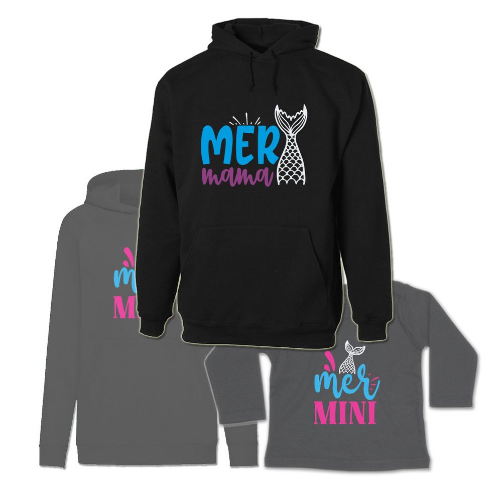 G-graphics Kapuzenpullover Mer Mama & Mer Mini (Familienset, Einzelteile zum selbst zusammenstellen) Kinder & Erwachsenen-Hoodie & Baby Sweater von G-graphics