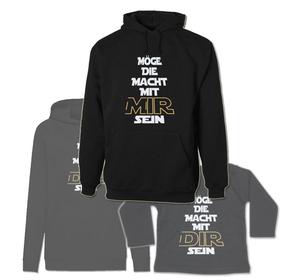 G-graphics Kapuzenpullover Möge die Macht mit Mir & Dir sein (Familienset, Einzelteile zum selbst zusammenstellen) Kinder & Erwachsenen-Hoodie & Baby Sweater von G-graphics