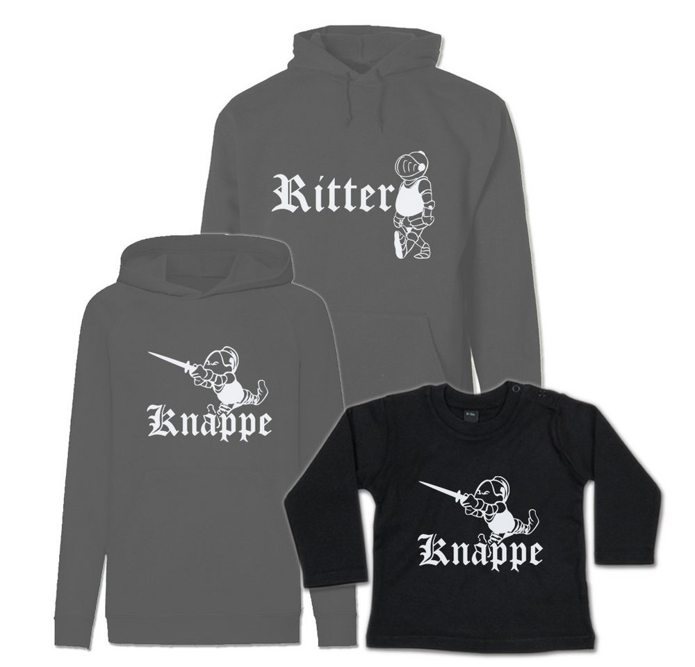 G-graphics Kapuzenpullover Ritter & Knappe (Familienset, Einzelteile zum selbst zusammenstellen) Kinder & Erwachsenen-Hoodie & Baby Sweater von G-graphics