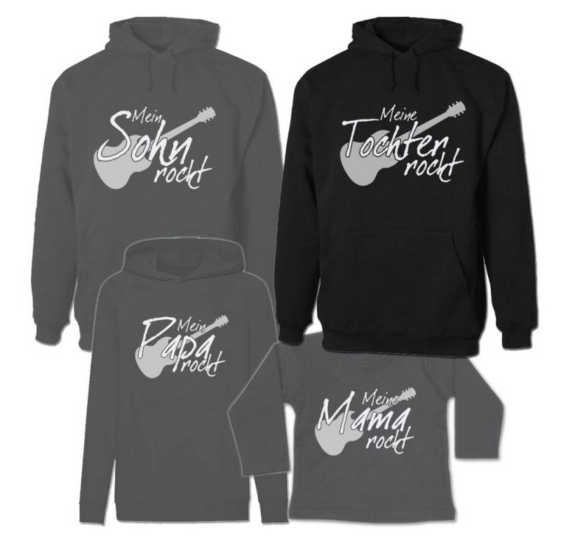 G-graphics Kapuzenpullover Rocking Mama, Papa, Sohn & Tochter (Familienset, Einzelteile zum selbst zusammenstellen) Kinder & Erwachsenen-Hoodie & Baby Sweater von G-graphics