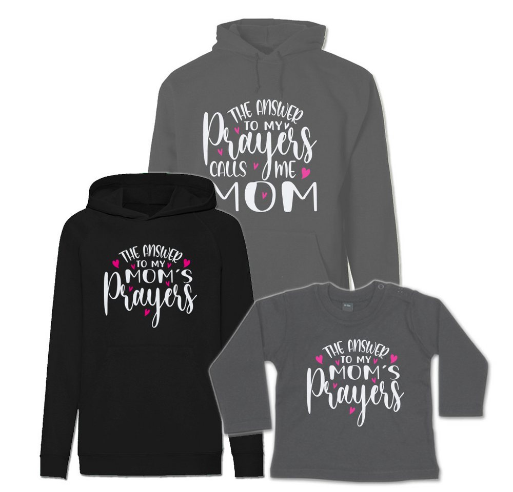 G-graphics Kapuzenpullover The Answer to all Prayers (Familienset, Einzelteile zum selbst zusammenstellen) Kinder & Erwachsenen-Hoodie & Baby Sweater von G-graphics