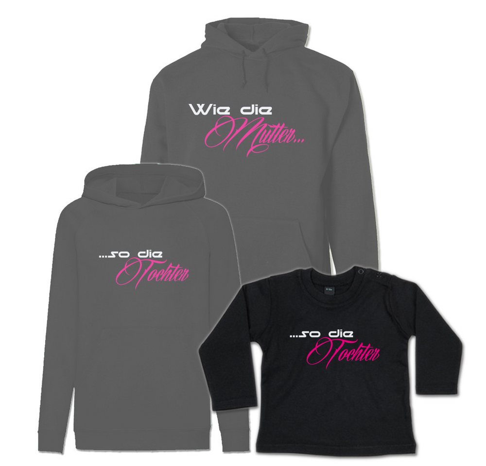 G-graphics Kapuzenpullover Wie die Mutter & so die Tochter (Familienset, Einzelteile zum selbst zusammenstellen) Kinder & Erwachsenen-Hoodie & Baby Sweater von G-graphics