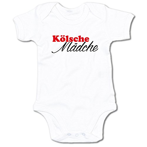 G-graphics Kölsche Mädche Baby Body Suit Strampler 250.0108 (0-3 Monate, weiß) von G-graphics