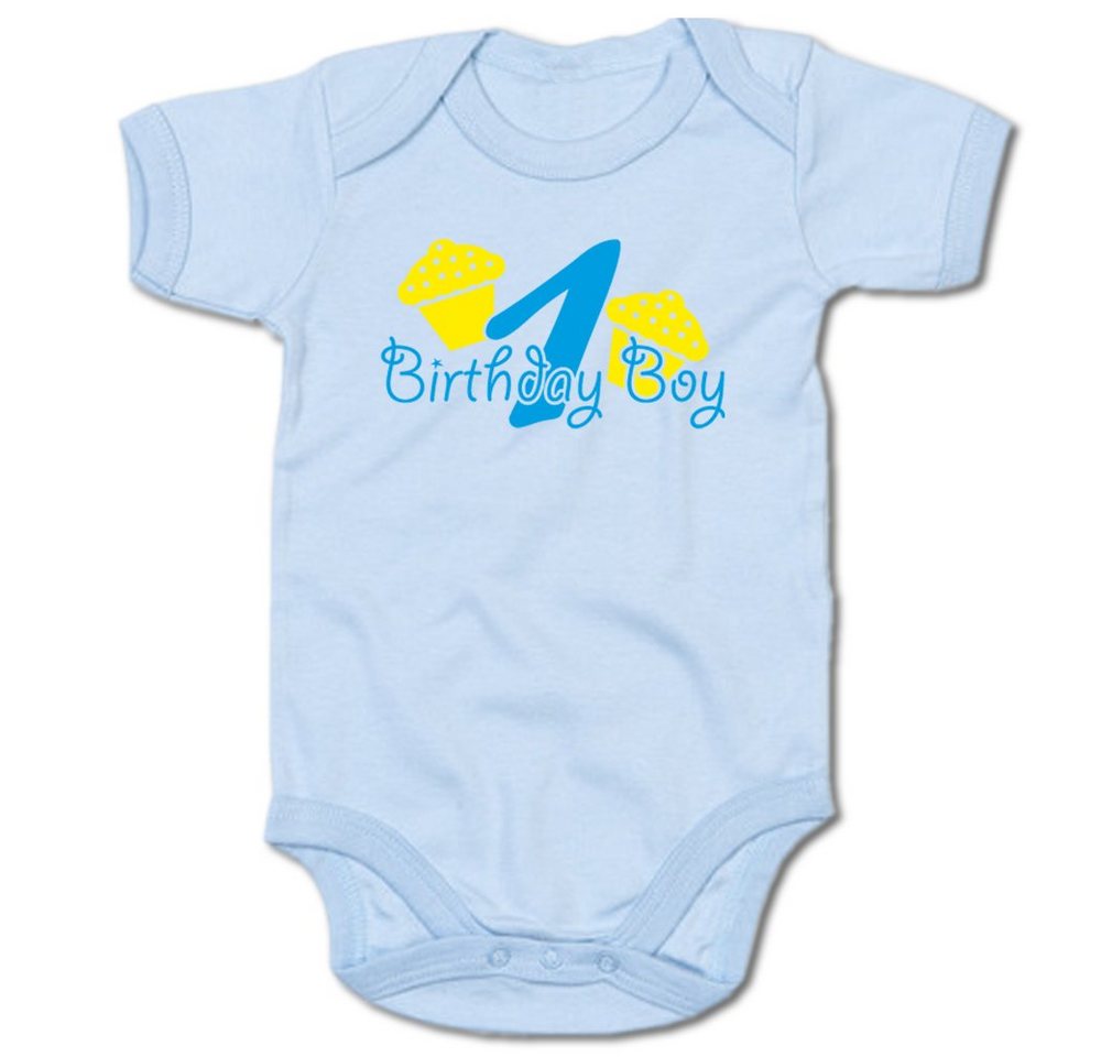 G-graphics Kurzarmbody 1 – Birthday Boy Baby Body mit Spruch / Motiv / Aufdruck • zum ersten Geburtstag von G-graphics