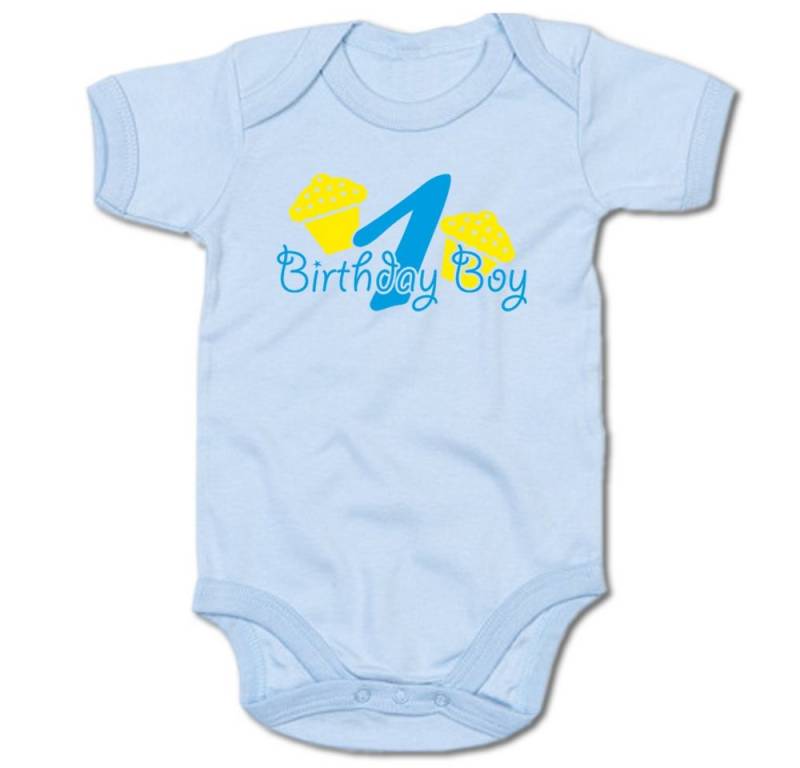 G-graphics Kurzarmbody 1 – Birthday Boy Baby Body mit Spruch / Motiv / Aufdruck • zum ersten Geburtstag von G-graphics