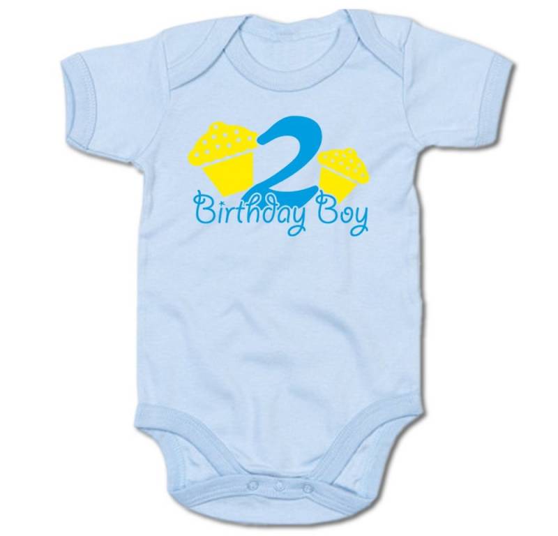 G-graphics Kurzarmbody 2 – Birthday Boy Baby Body mit Spruch / Motiv / Aufdruck • zum zweiten Geburtstag von G-graphics