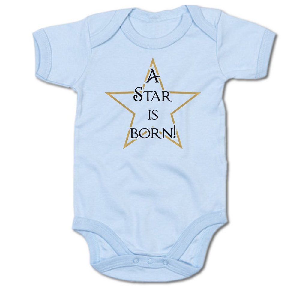 G-graphics Kurzarmbody A Star is born! Baby Body mit Spruch / Motiv / Aufdruck • zur Geburt / Babyparty von G-graphics
