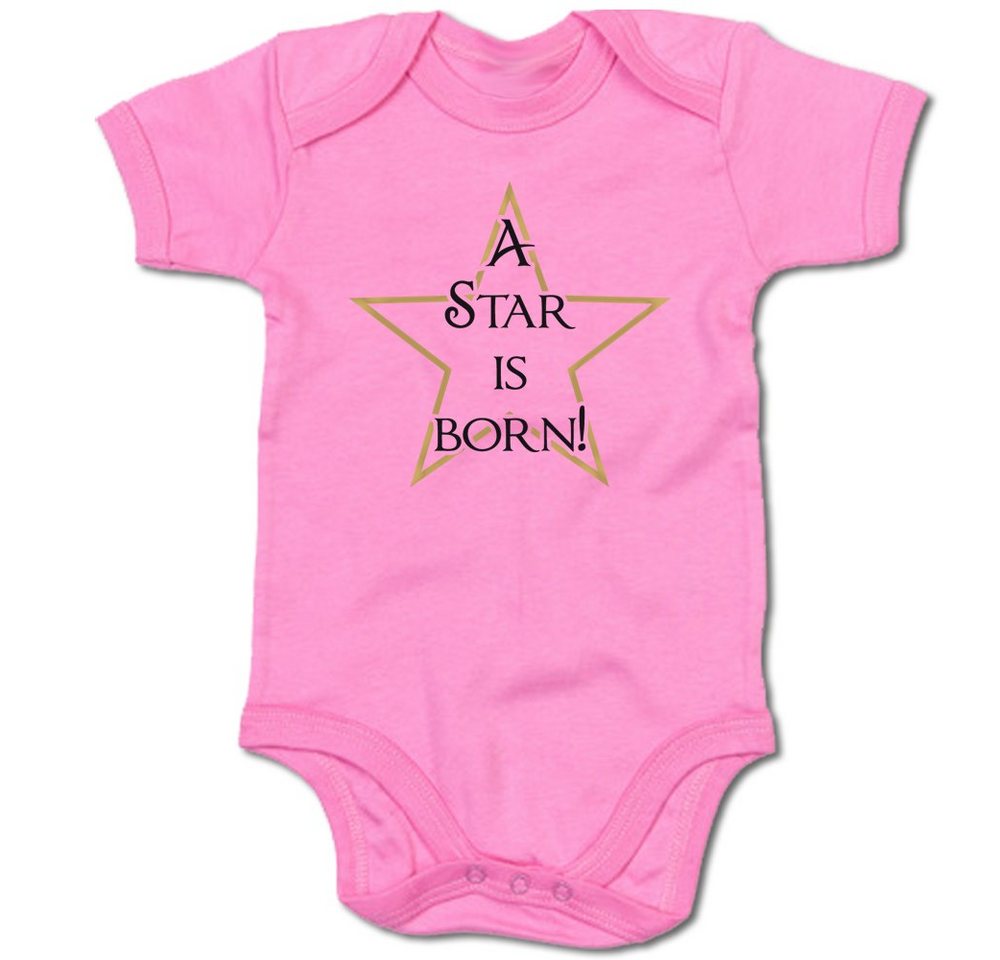G-graphics Kurzarmbody A Star is born! Baby Body mit Spruch / Motiv / Aufdruck • zur Geburt / Babyparty von G-graphics