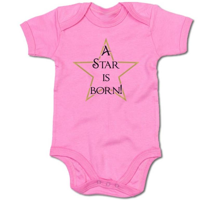 G-graphics Kurzarmbody A Star is born! Baby Body mit Spruch / Motiv / Aufdruck • zur Geburt / Babyparty von G-graphics