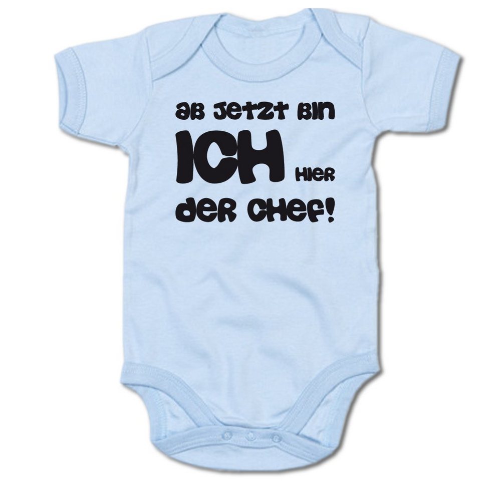 G-graphics Kurzarmbody Ab jetzt bin ich hier der Chef! Baby Body mit Spruch / Motiv / Aufdruck • zur Geburt / Babyparty von G-graphics