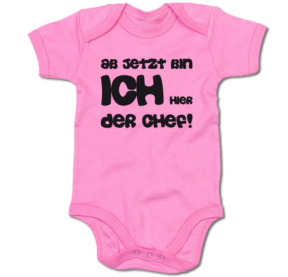 G-graphics Kurzarmbody Ab jetzt bin ich hier der Chef! Baby Body mit Spruch / Motiv / Aufdruck • zur Geburt / Babyparty von G-graphics