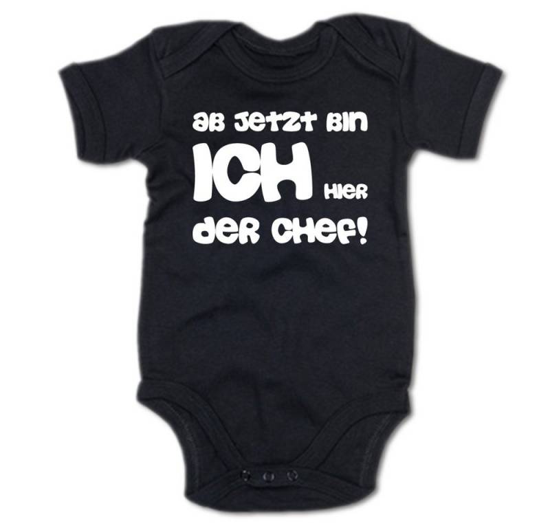 G-graphics Kurzarmbody Ab jetzt bin ich hier der Chef! Baby Body mit Spruch / Motiv / Aufdruck • zur Geburt / Babyparty von G-graphics