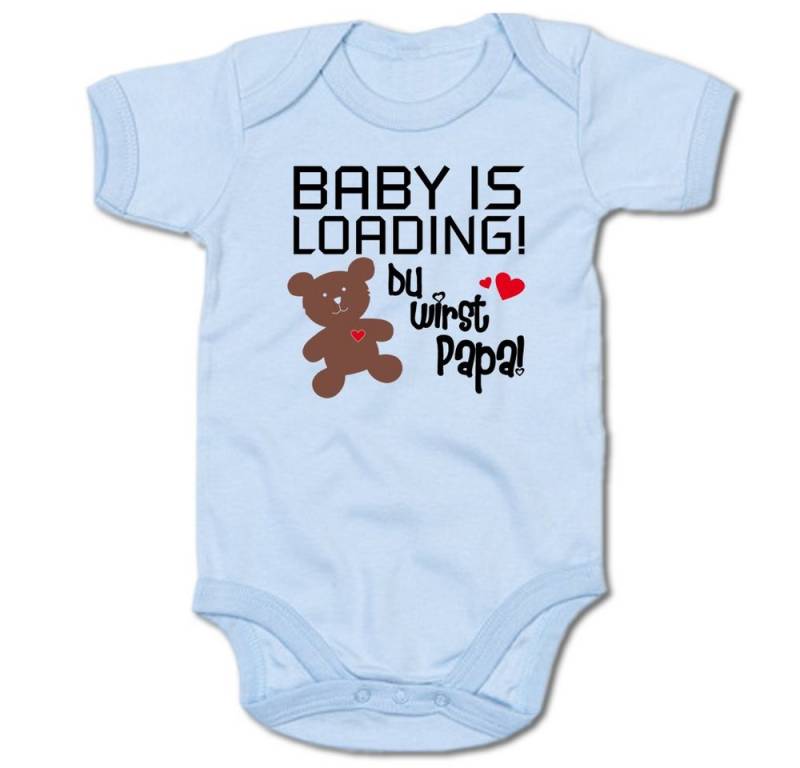 G-graphics Kurzarmbody Baby is loading! Du wirst Papa! Baby Body mit Spruch / Aufdruck • für den „Papa to be“ von G-graphics