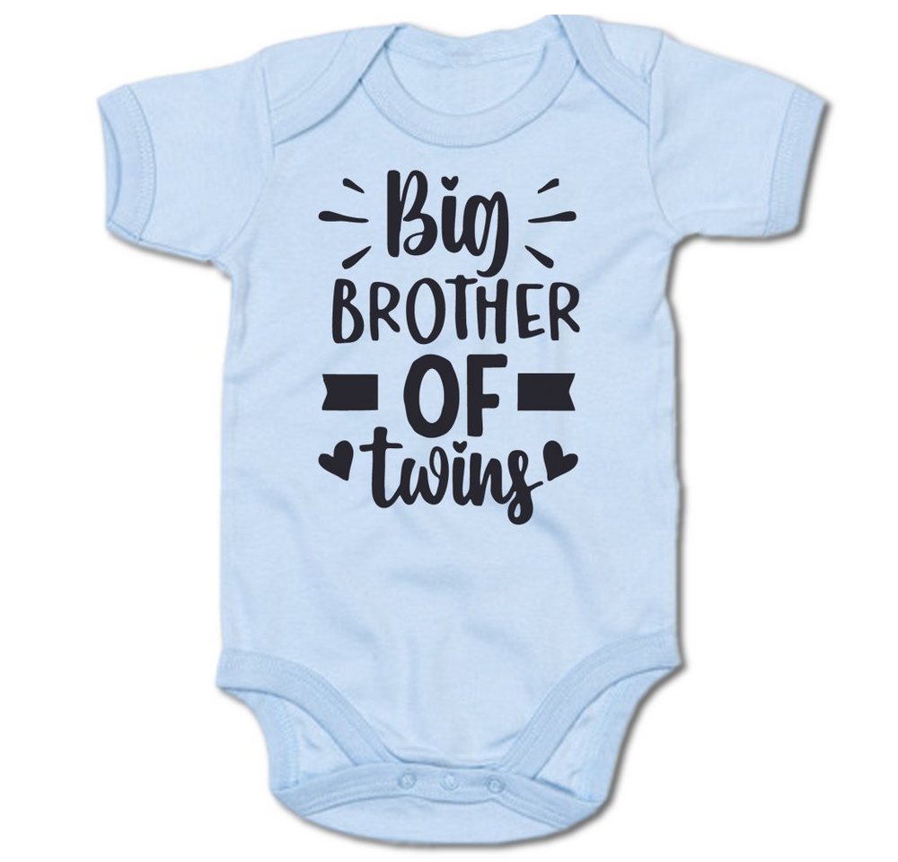 G-graphics Kurzarmbody Baby Body - Big brother of twins mit Spruch / Sprüche • Babykleidung • Geschenk zur Geburt / Taufe / Babyshower / Babyparty • Strampler von G-graphics