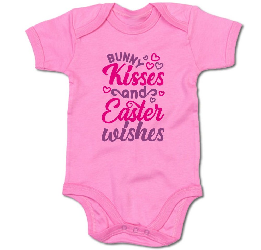 G-graphics Kurzarmbody Bunny Kisses and Easter Wishes Baby Body mit Spruch / Motiv / Aufdruck • zu Ostern von G-graphics
