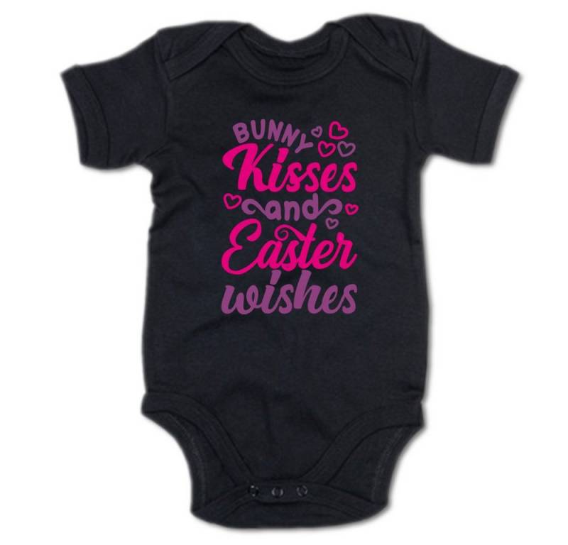 G-graphics Kurzarmbody Bunny Kisses and Easter Wishes Baby Body mit Spruch / Motiv / Aufdruck • zu Ostern von G-graphics