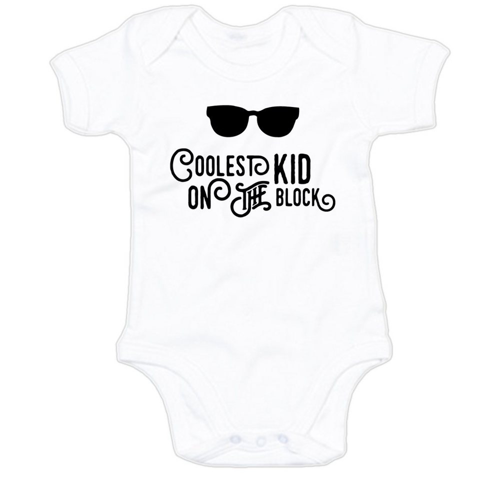 G-graphics Kurzarmbody Baby Body - Coolest Kid on the block mit Spruch / Sprüche • Babykleidung • Geschenk zur Geburt / Taufe / Babyshower / Babyparty • Strampler von G-graphics