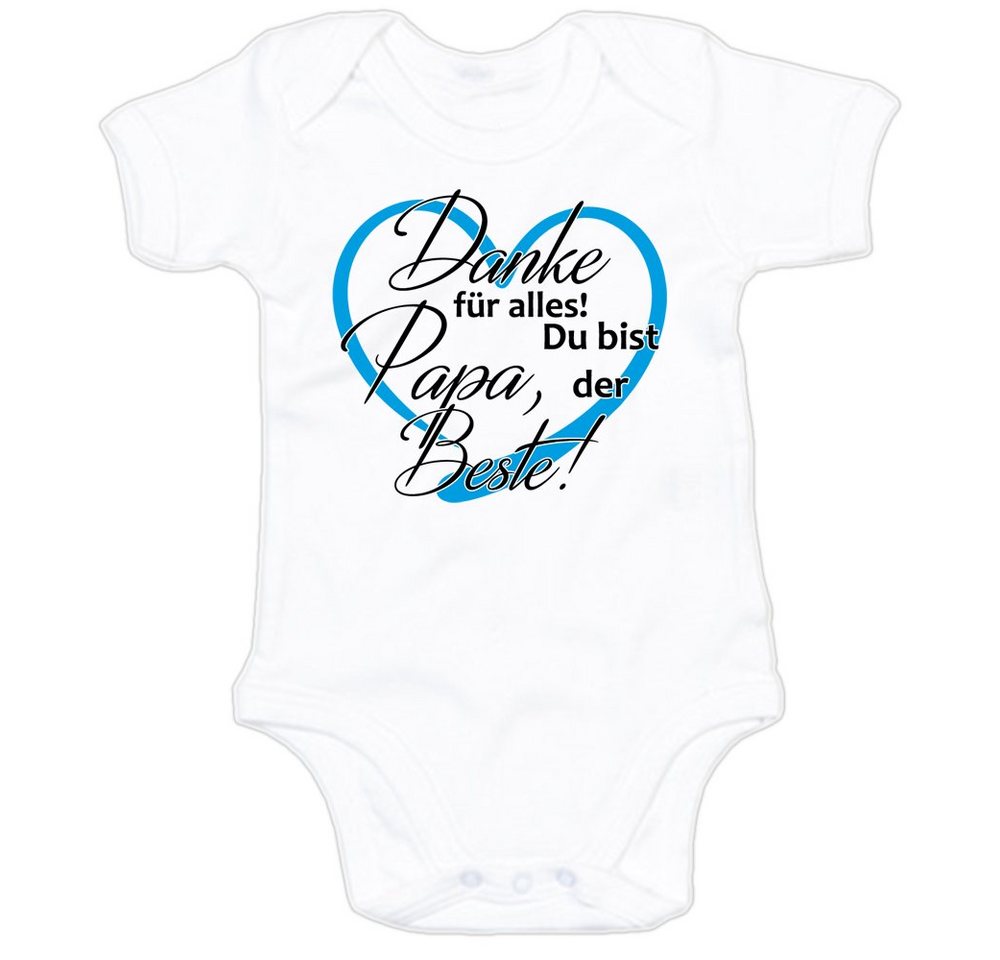 G-graphics Kurzarmbody Baby Body - Danke für alles! Papa, du bist der Beste! mit Spruch / Sprüche • Babykleidung • Geschenk zum Vatertag / zur Geburt / Taufe / Babyshower / Babyparty • Strampler von G-graphics