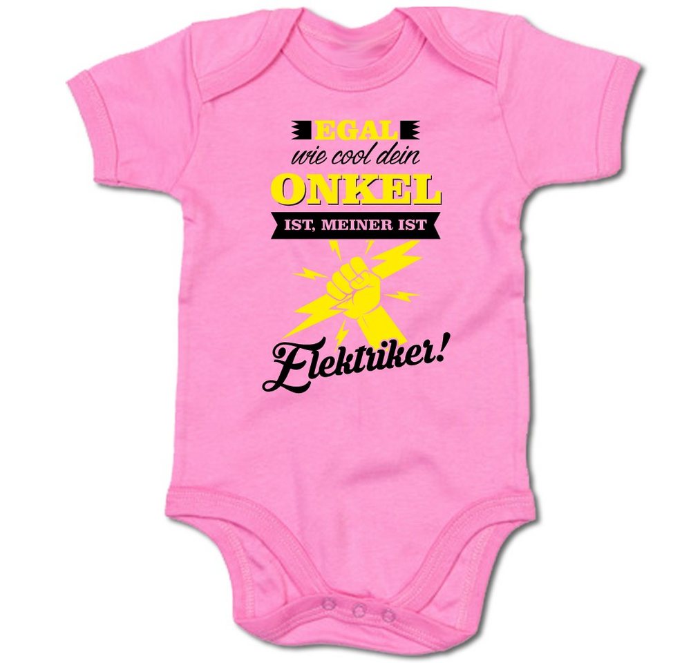 G-graphics Kurzarmbody Egal wie cool dein Onkel ist, meiner ist Elektriker! Baby Body mit Spruch / Motiv / Aufdruck • für/von Tante & Onkel von G-graphics