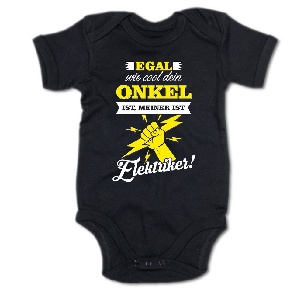 G-graphics Kurzarmbody Egal wie cool dein Onkel ist, meiner ist Elektriker! Baby Body mit Spruch / Motiv / Aufdruck • für/von Tante & Onkel von G-graphics