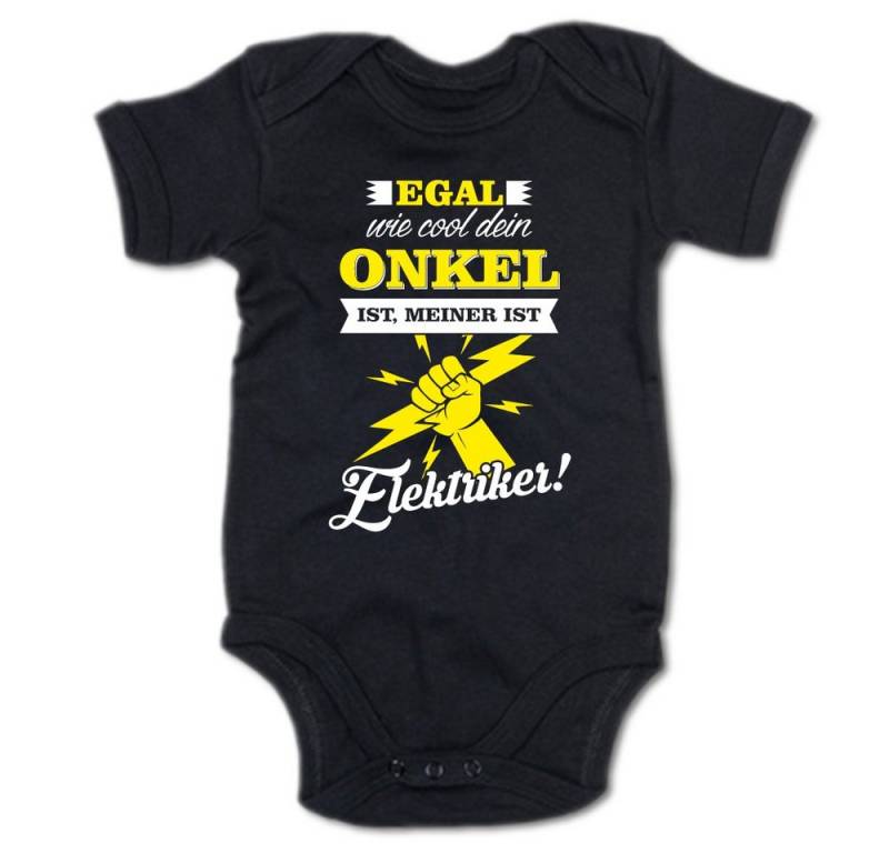 G-graphics Kurzarmbody Egal wie cool dein Onkel ist, meiner ist Elektriker! Baby Body mit Spruch / Motiv / Aufdruck • für/von Tante & Onkel von G-graphics